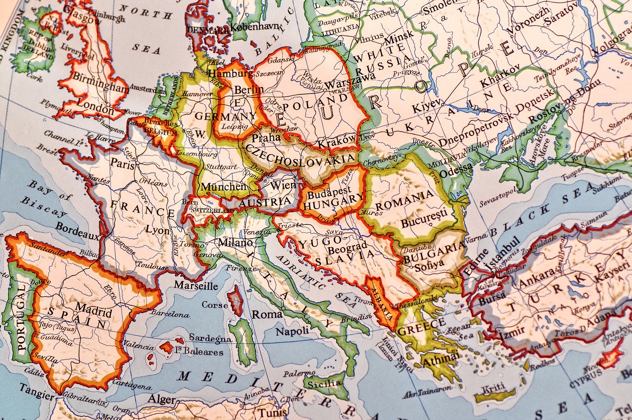 cartina Europa
