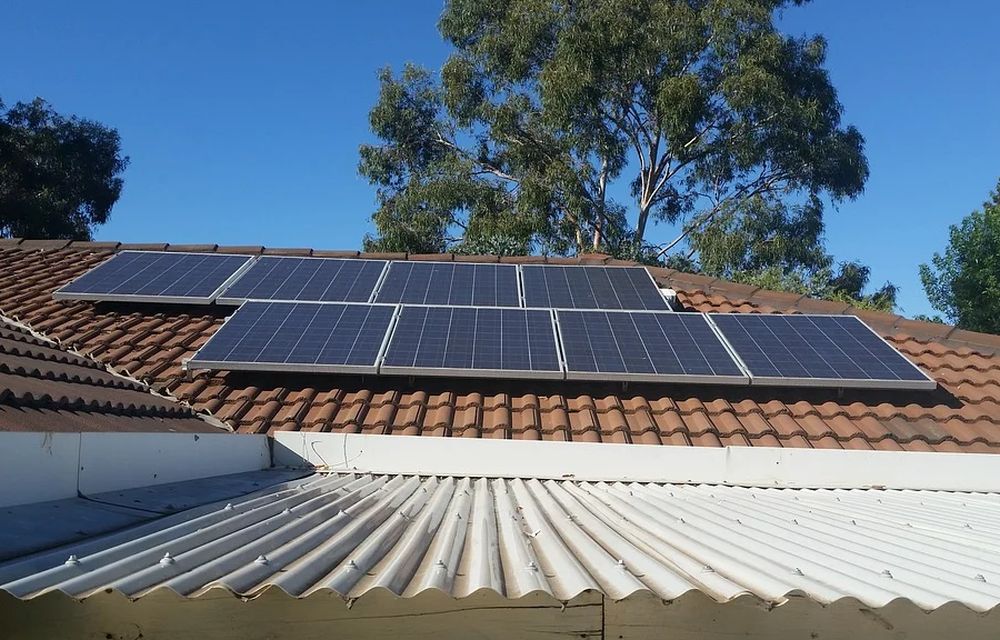 pannelli solari su tetto spiovente