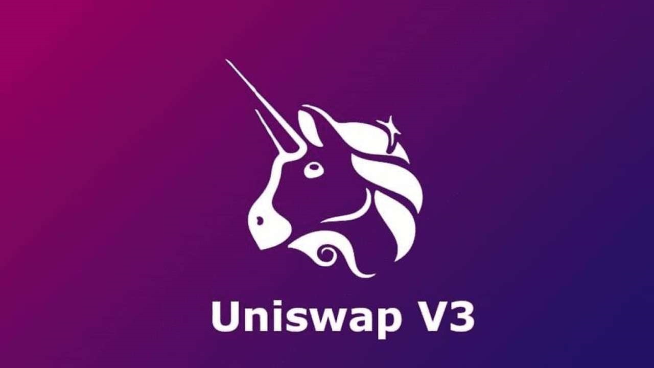 logo con l'unicorno della criptovaluta Uniswap