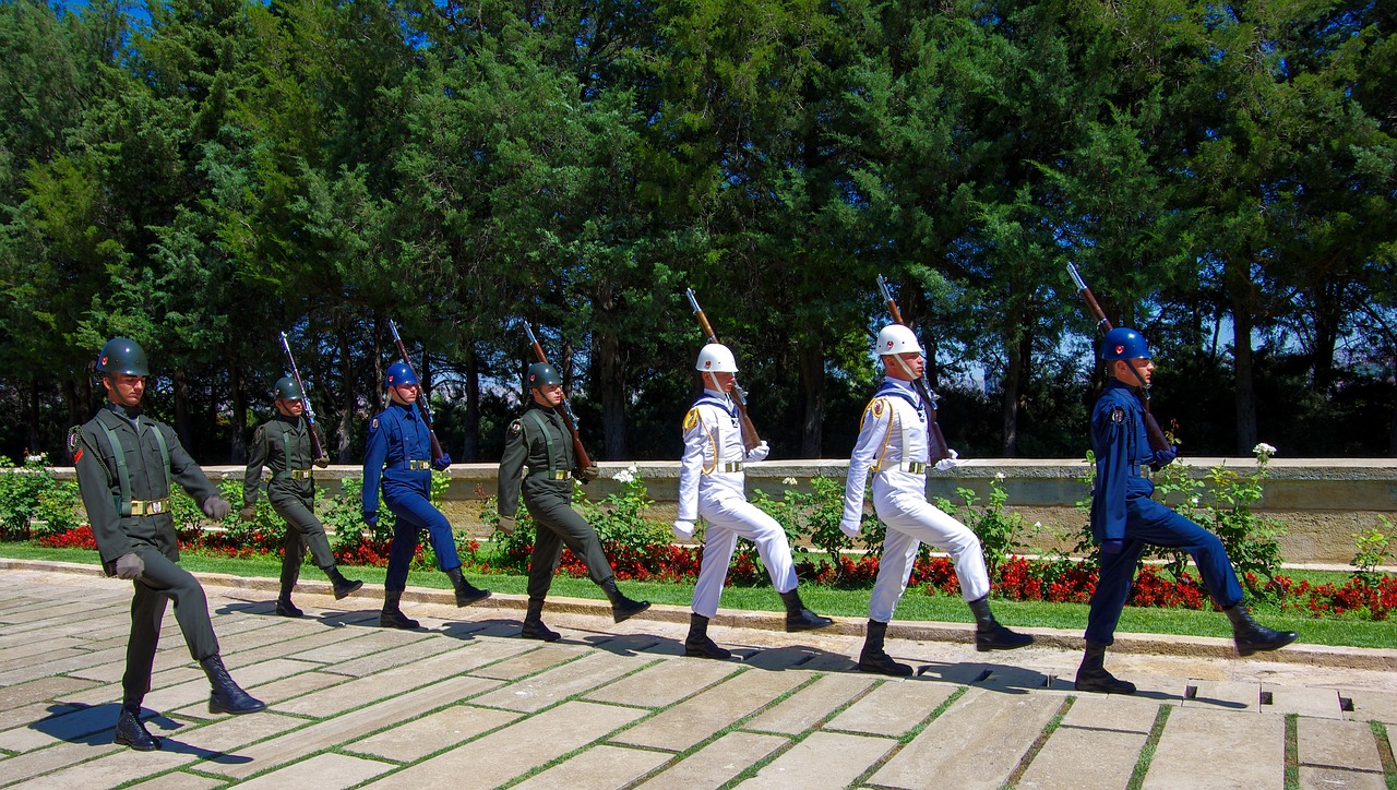 Guardie al mausoleo di Ankara