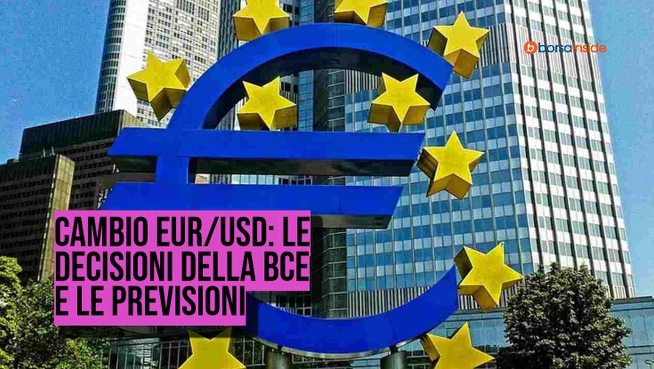 il palazzo della BCE e il simbolo dell'euro davanti