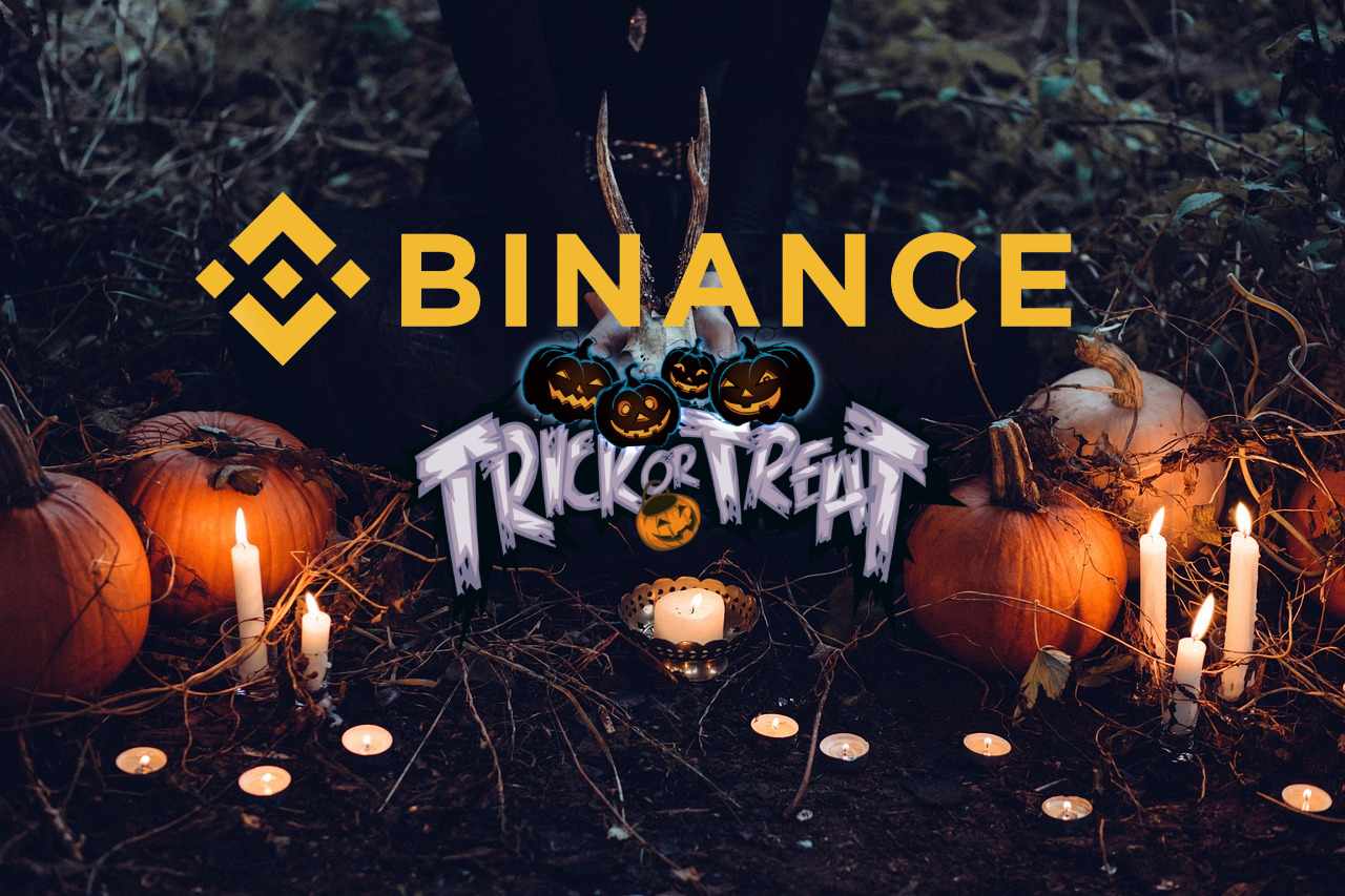 Halloween con logo di Binance