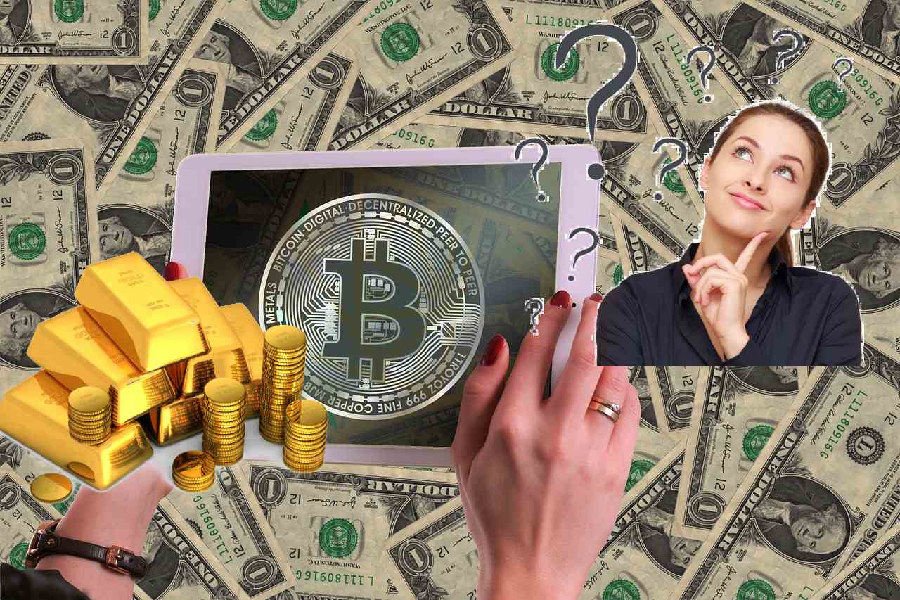Bitcoin, dollari e oro