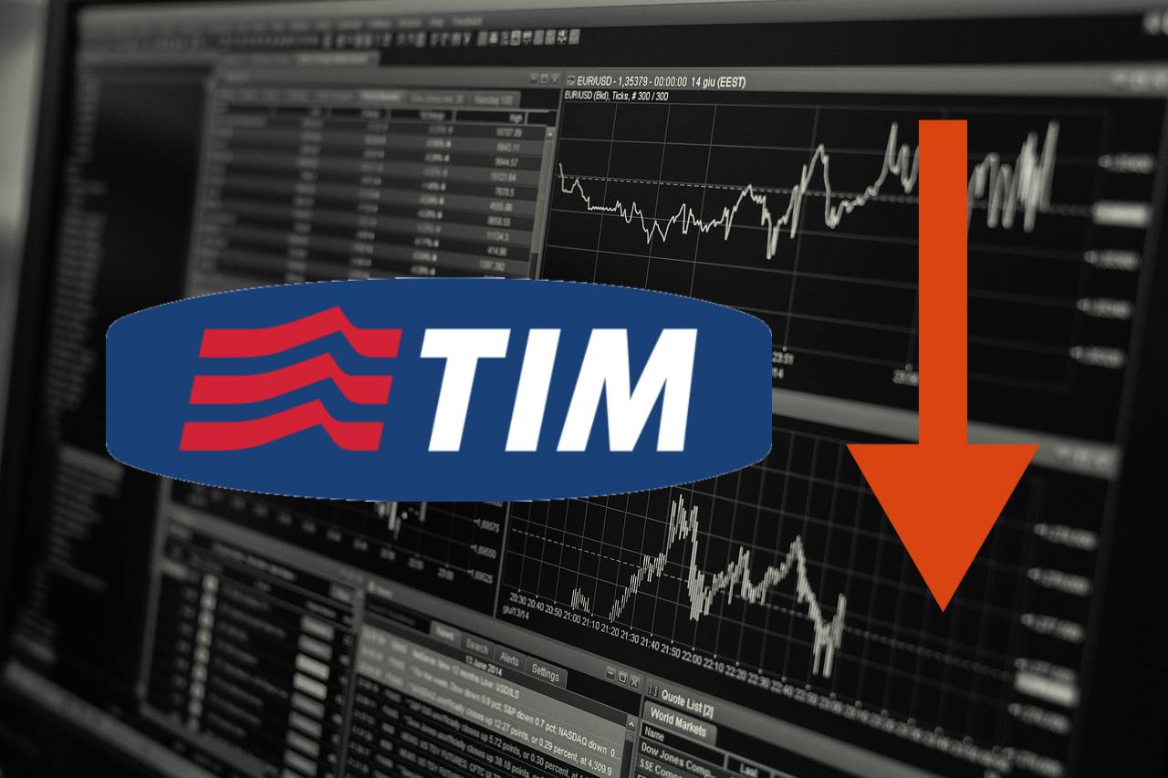 chart trading e logo Telecom Italia