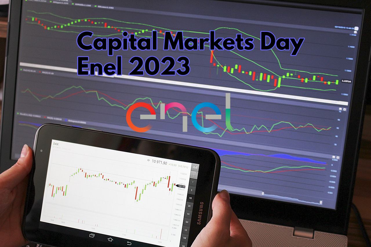 chart trading e logo di Enel