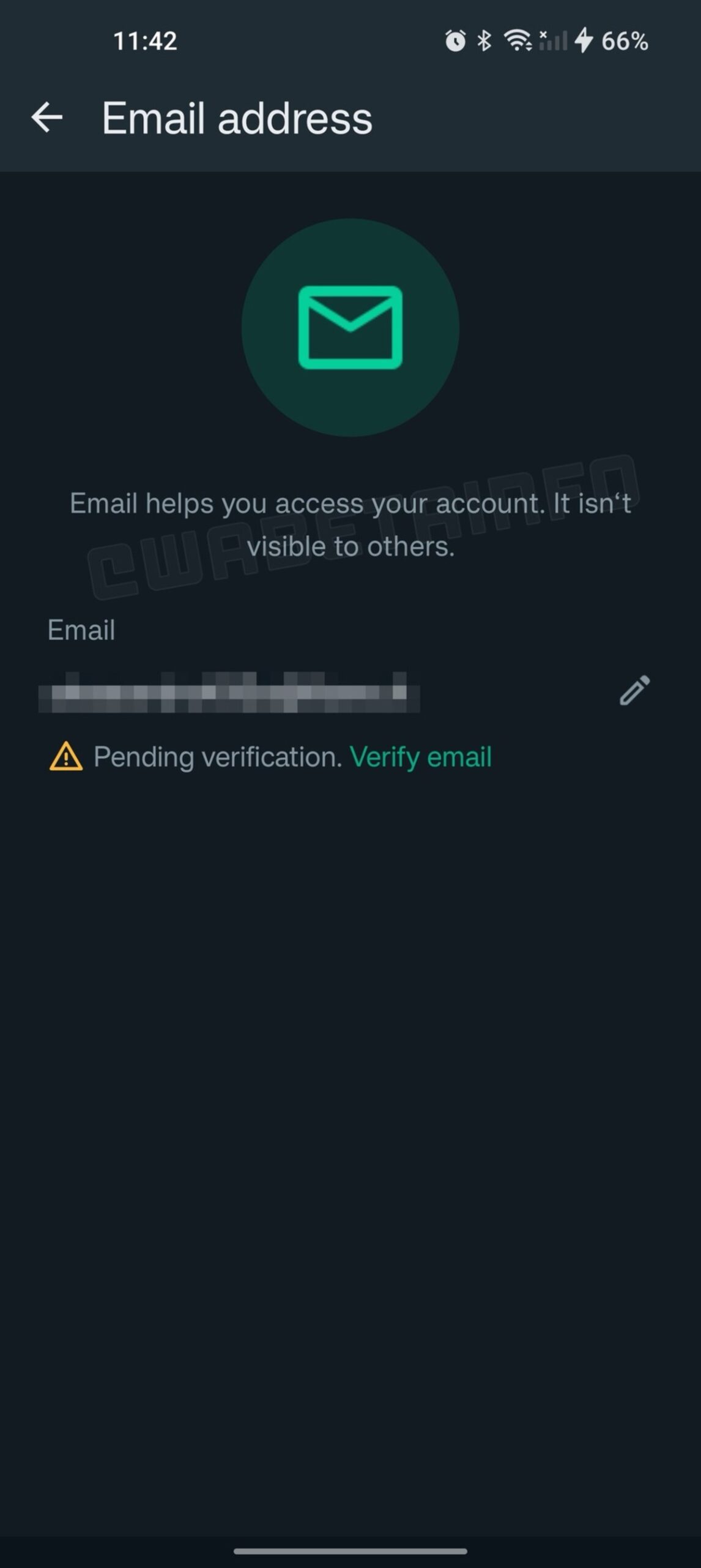 Guida alla verifica dell'account WhatsApp con la mail