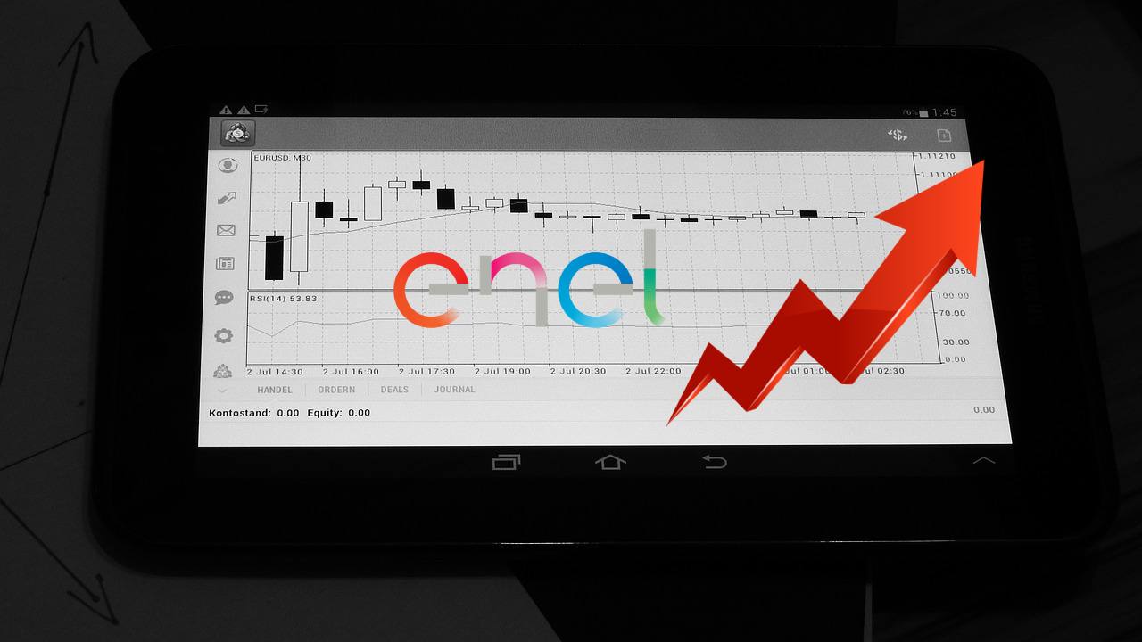 chart trading con logo di Enel