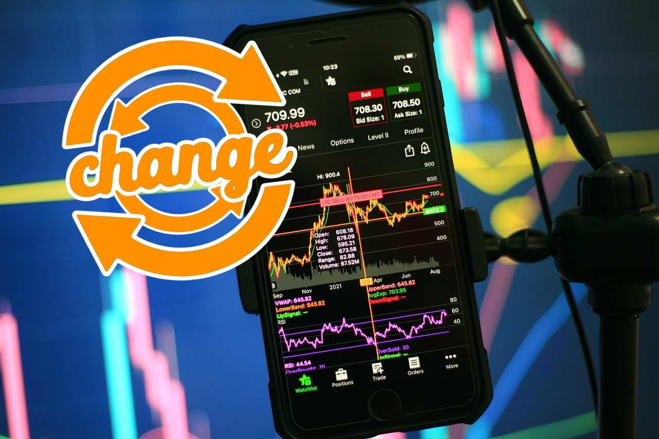 mobile trading e frecce di change
