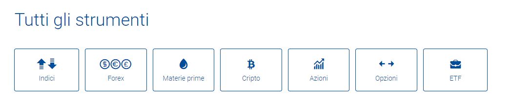 plus 500 asset disponibili