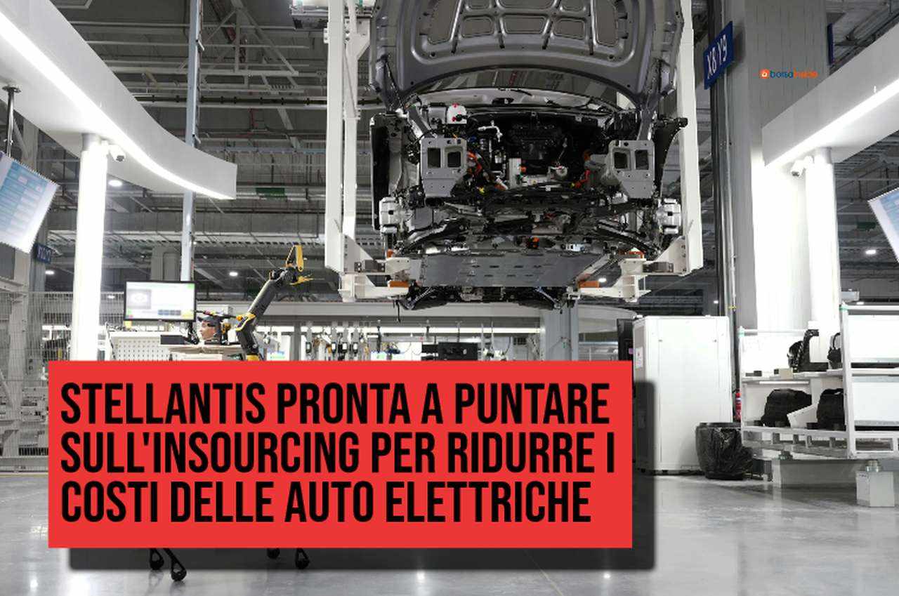 una delle fasi di assemblaggio di un'automobile