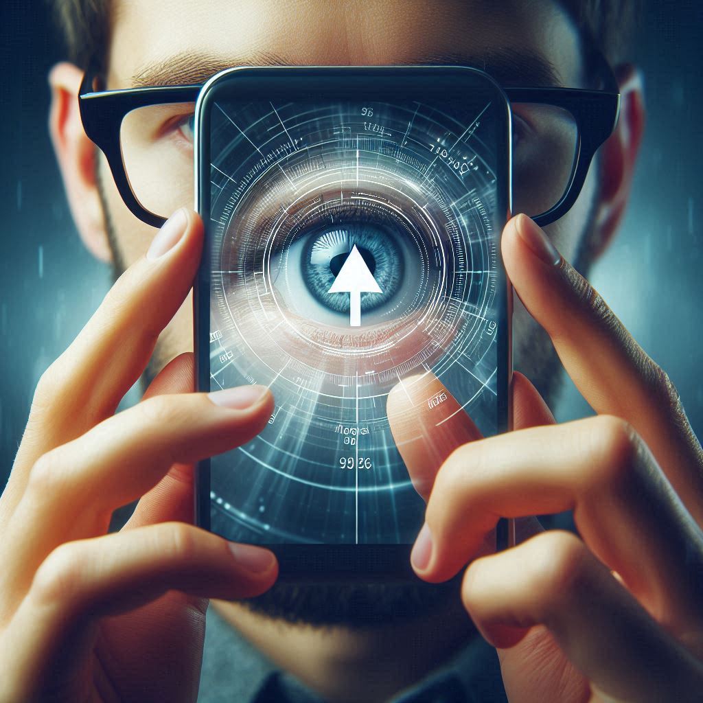 smartphone occhi