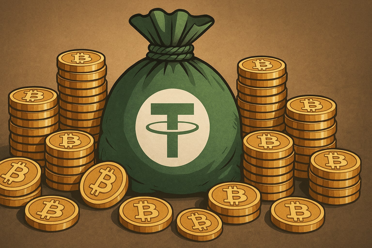 Il colosso delle stablecoin Tether (USDT) aggiunge quasi mezzo miliardo di Bitcoin alle sue riserve