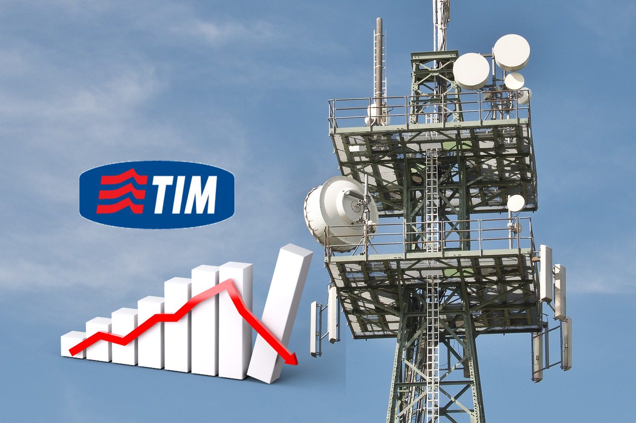antenna TLC e logo di TIM