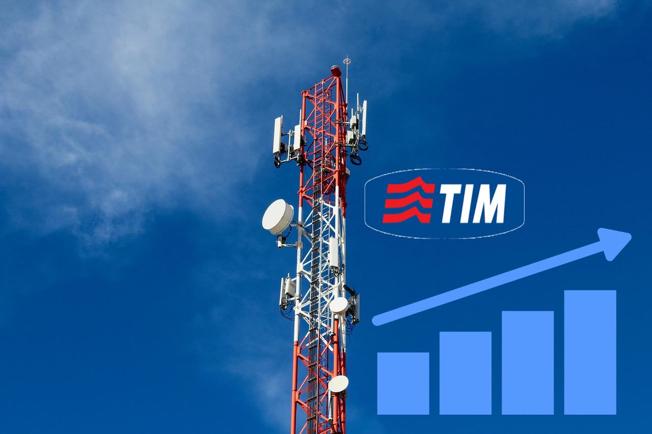 torre TLC e logo di Telecom Italia
