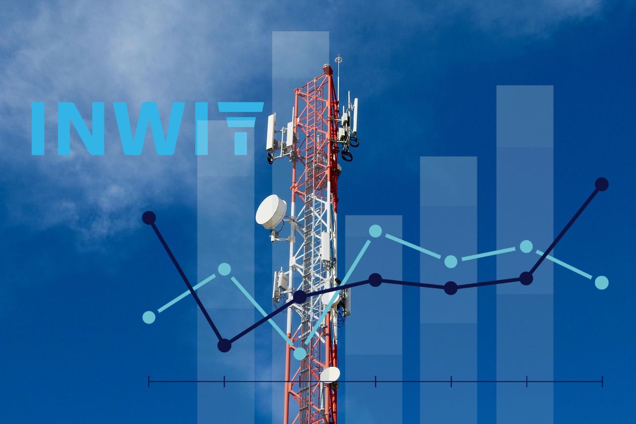 antenna delle TLC con logo Inwit accanto