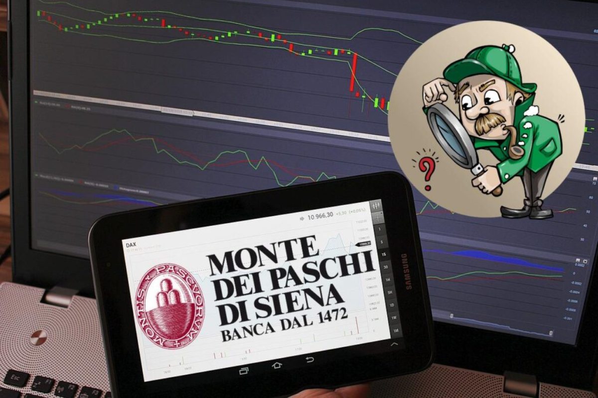 logo di MPS su un tablet