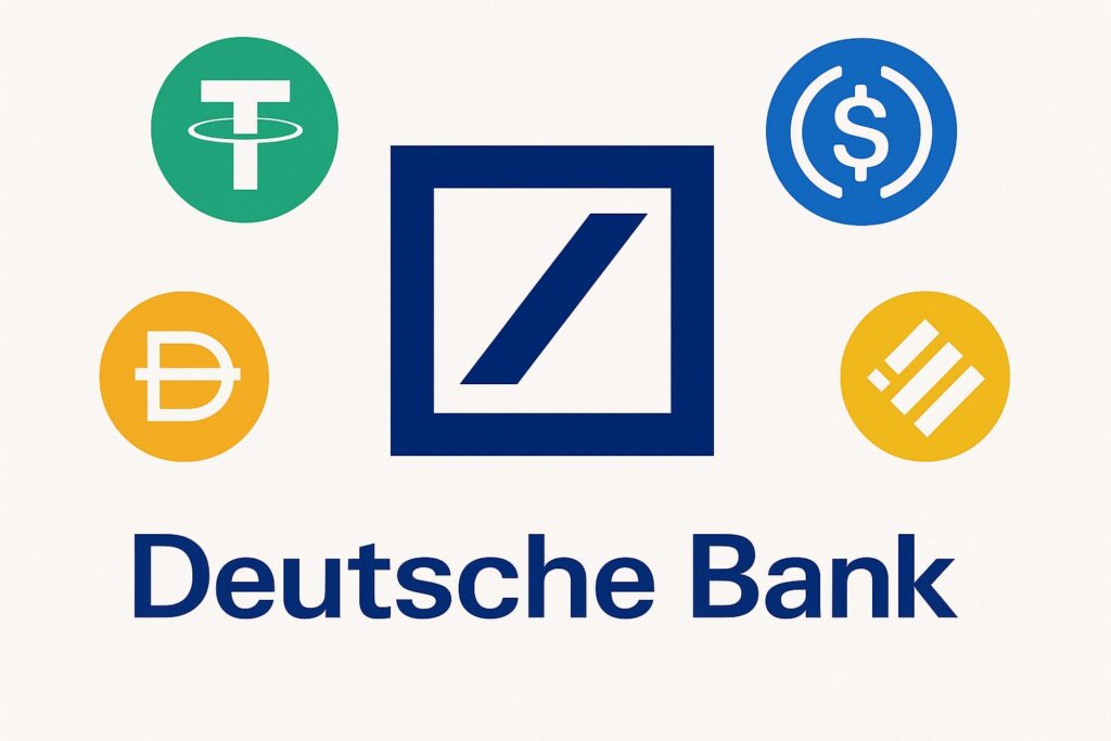 Deutsche Bank, BANCA tedesca, cripto, crypto, criptovalute, stablecoin,