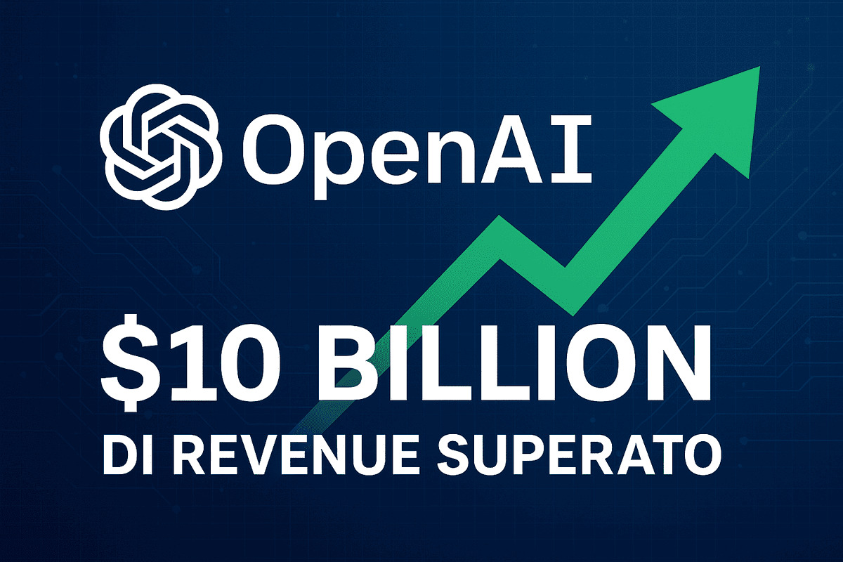 OpenAI supera i 10 miliardi di dollari di fatturato