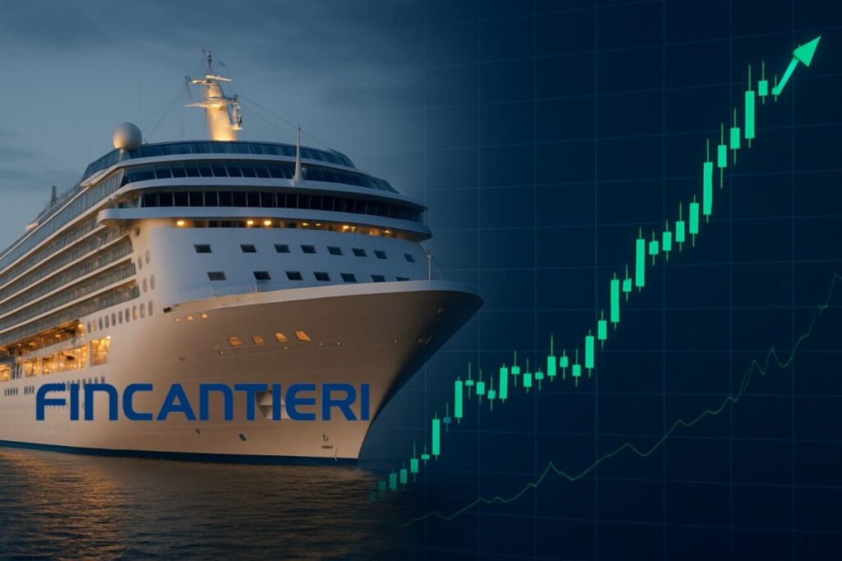 nave con logo di Fincantieri