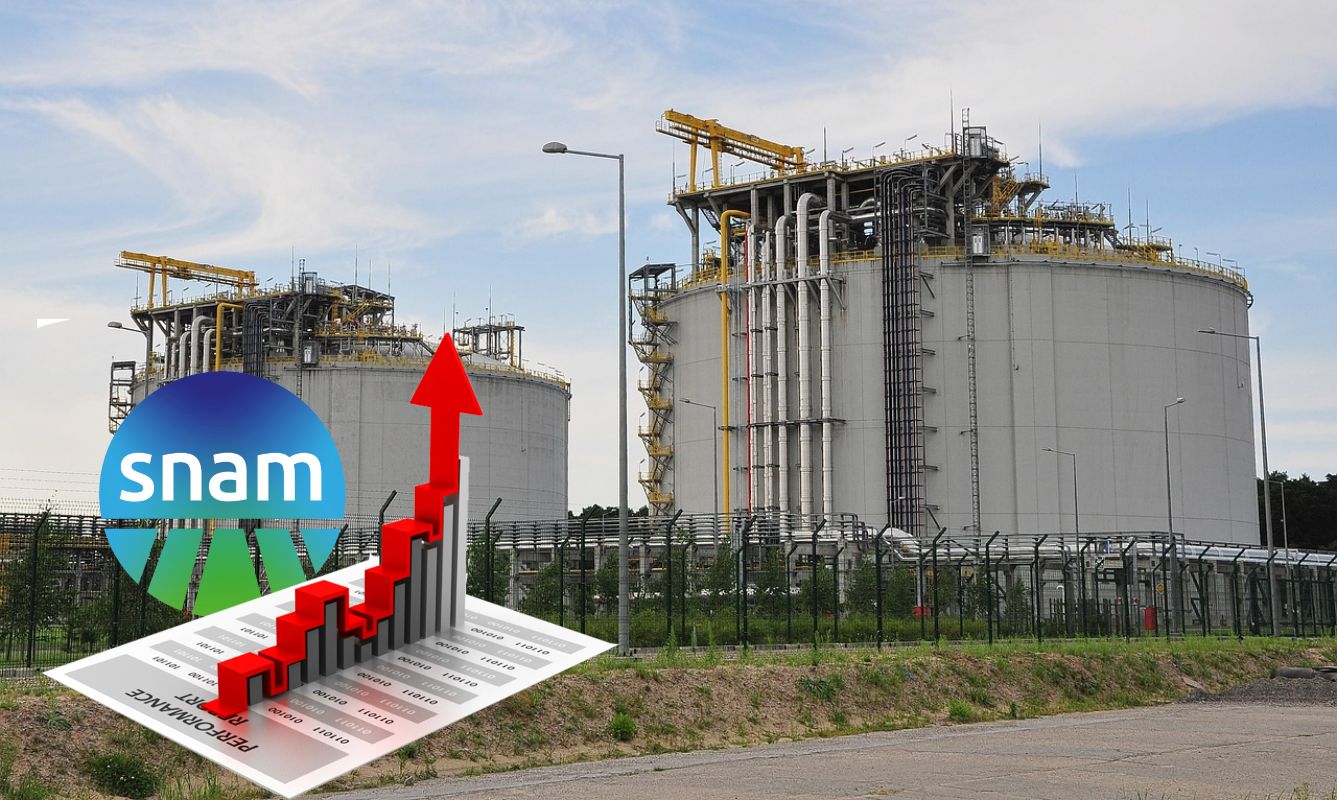 gasiera con logo di Snam