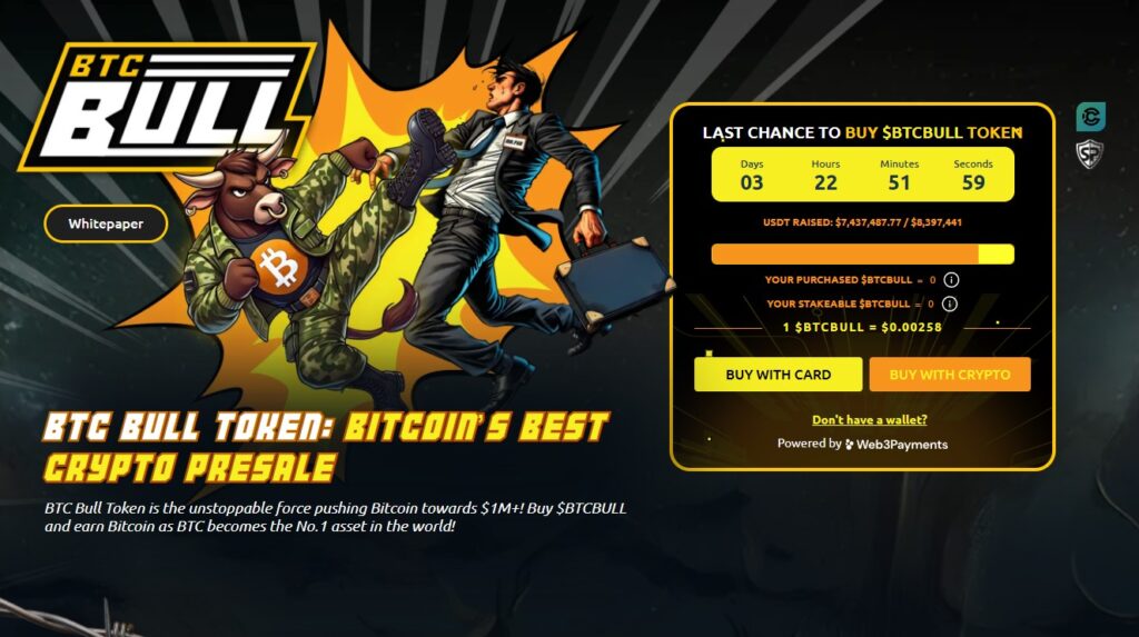 btcbull, meme coin, cripto, crypto, criptovalute, btc bull token