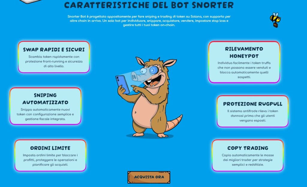snorter, bot trading, cripto, crypto, criptovalute, meme coin, solana