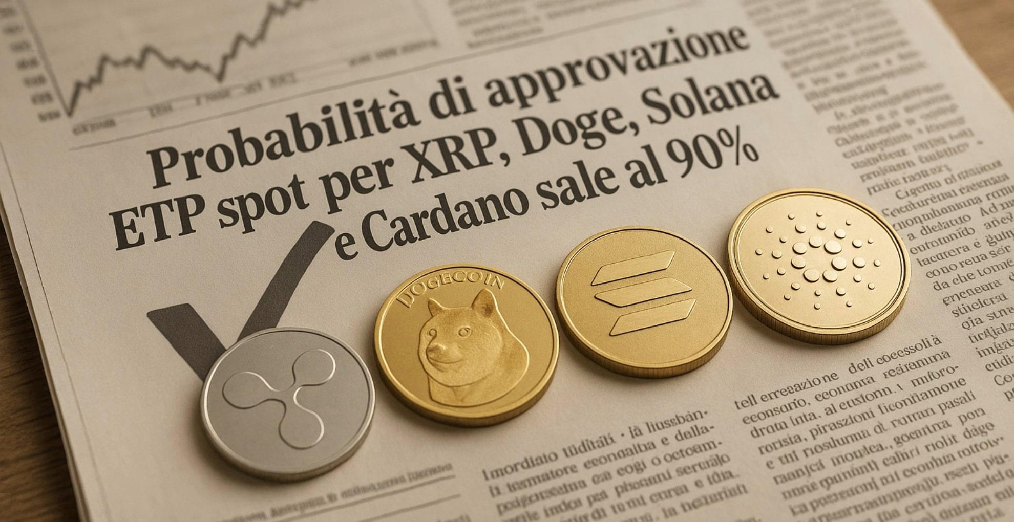 ETF spot su XRP, Doge, Solana e Cardano, ada, cripto, crypto, criptovalute, etf cripto