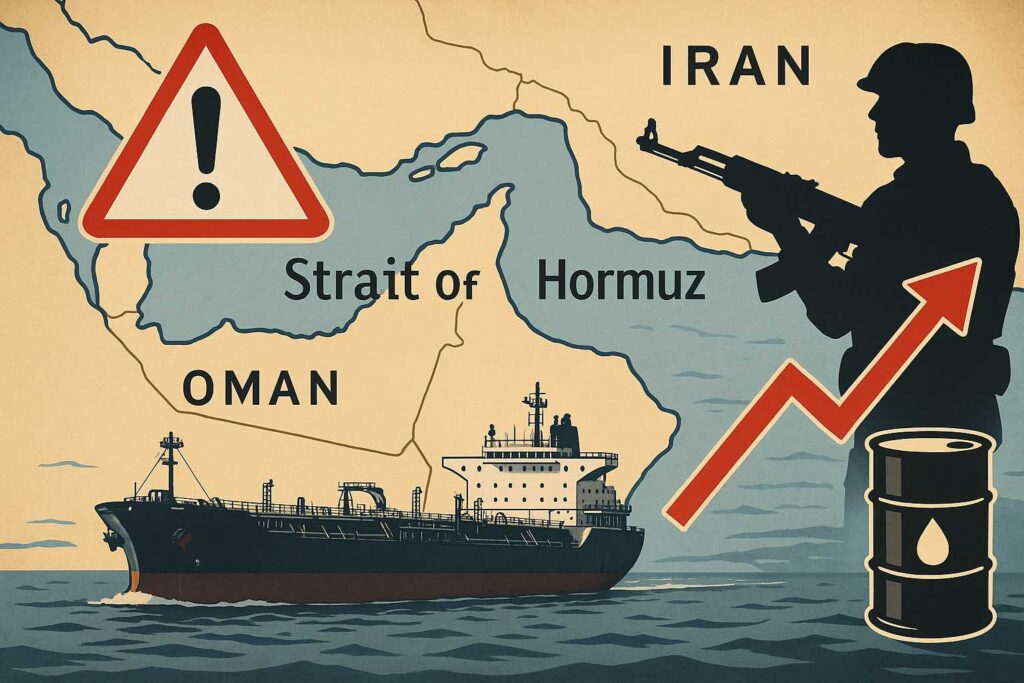 cartina Iran e stretto di Hormuz