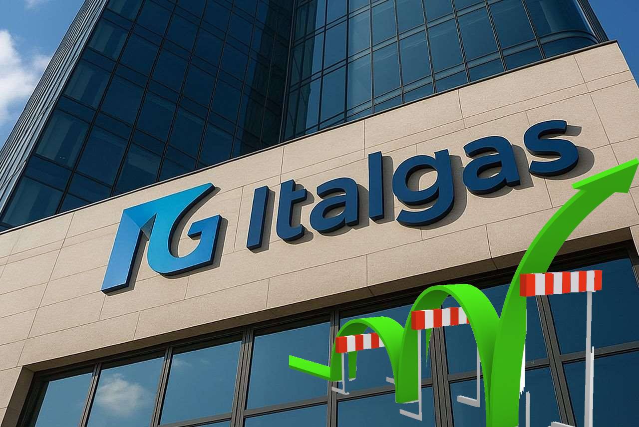 insegna di Italgas su un edificio