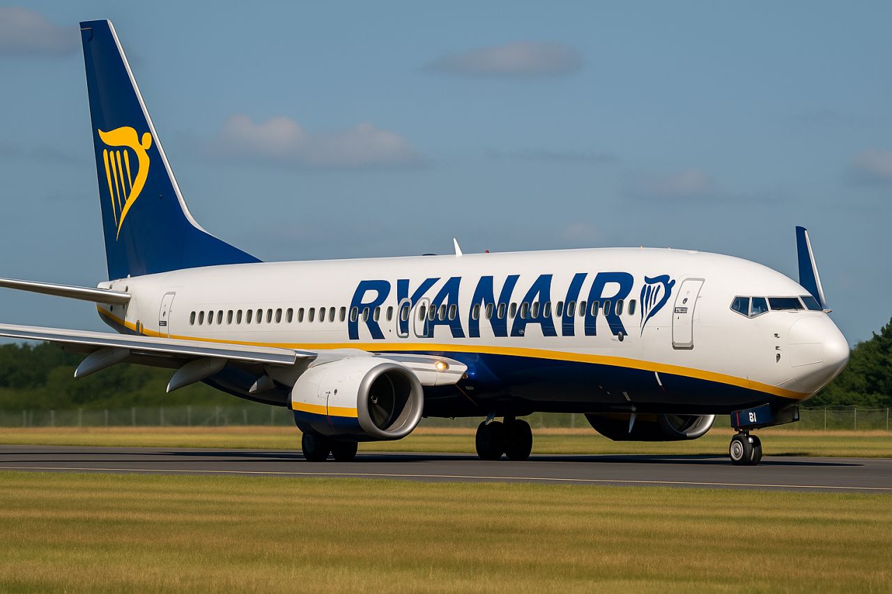 Un aereo di linea Ryanair