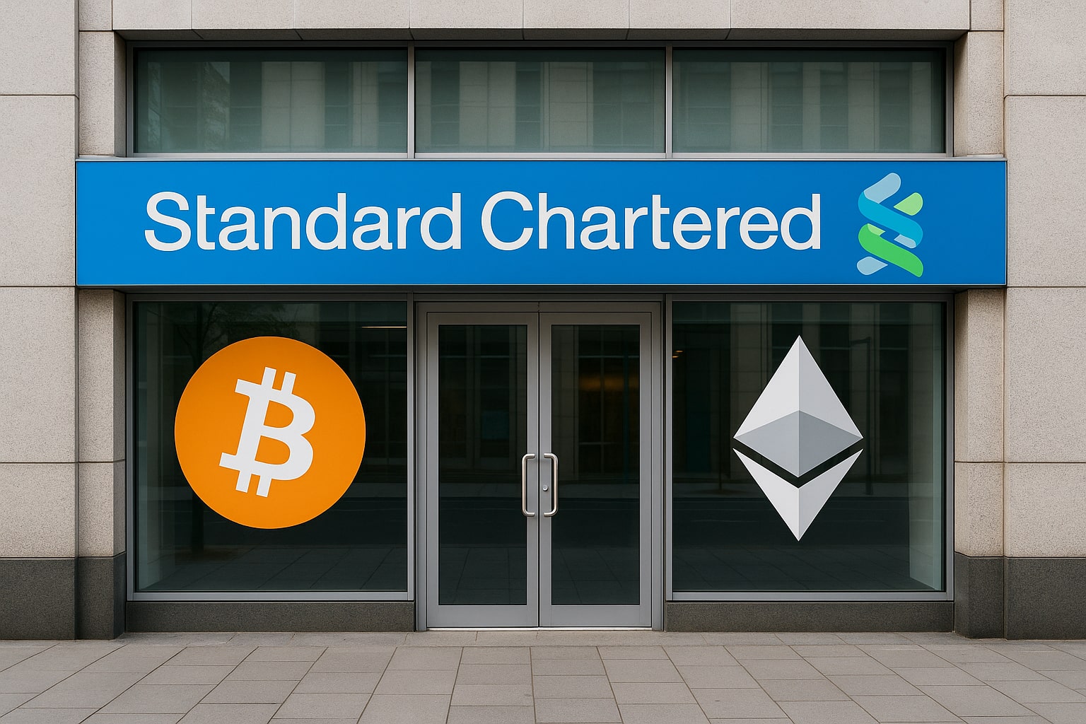 bitcoin, ethereum, btc, eth, crypto, criptovalute, cripto, standard chartered