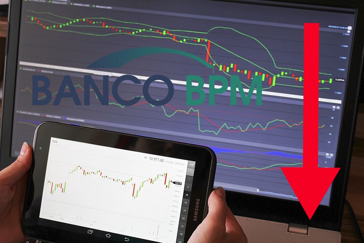 logo di Banco BPM su chart di trading