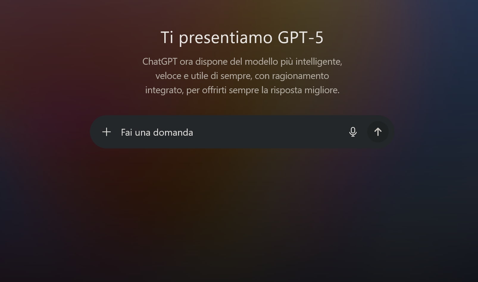 ChatGPT-5 disponibile GRATIS