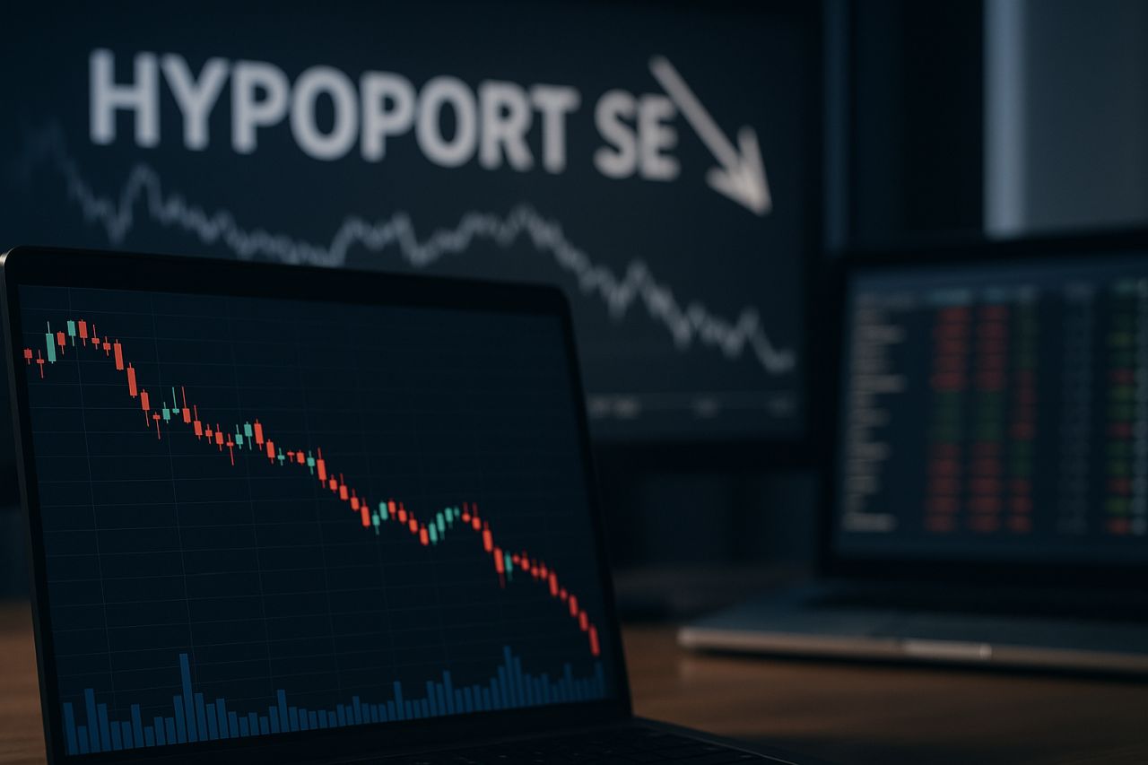 Un grafico finanziario con la scritta Hypoport SE
