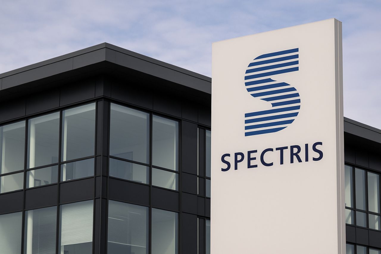 Un edificio con insegna Spectris davanti