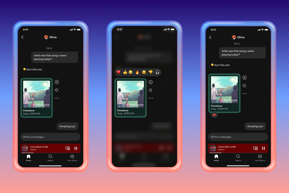Spotify introduce i messaggi diretti per chattare e condividere contenuti