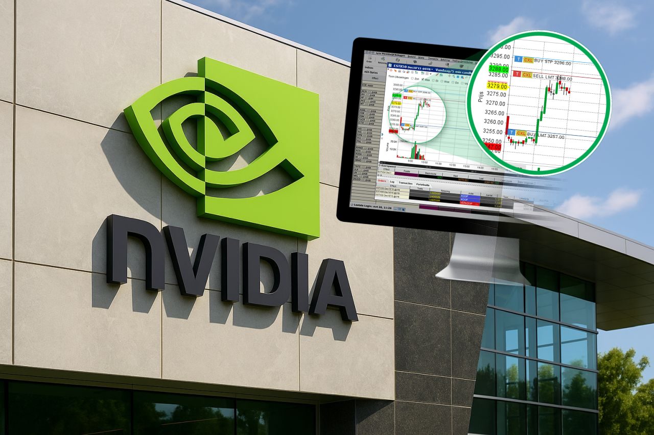 insegna di Nvidia su edificio
