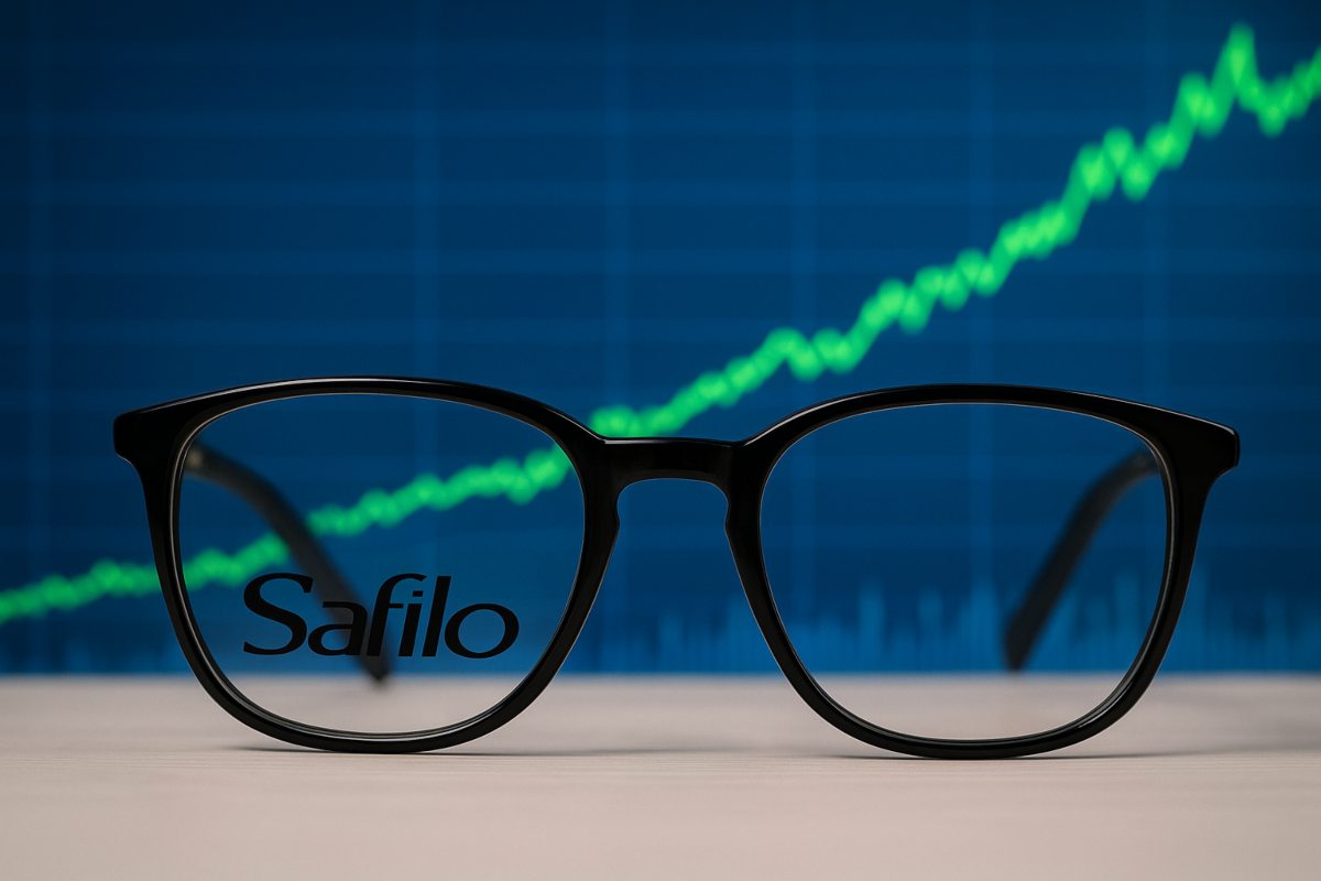 occhiali con logo di safilo
