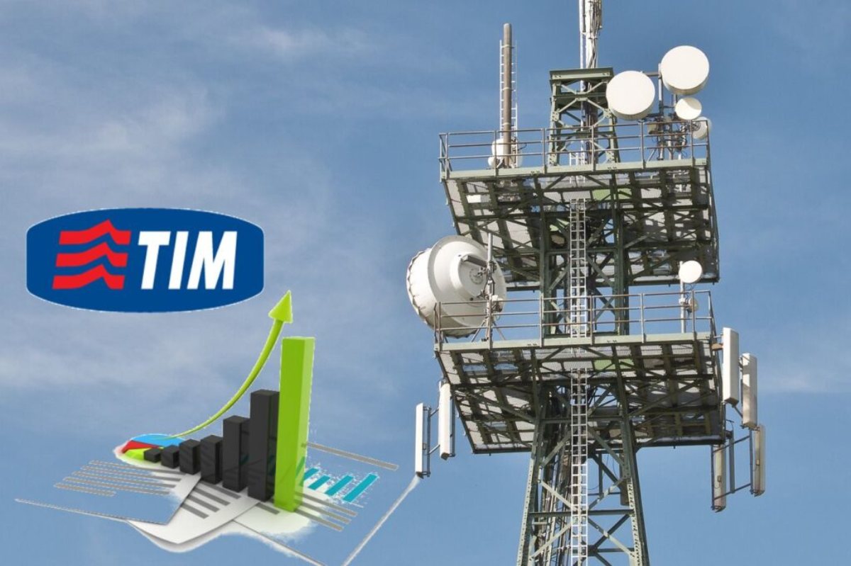 antenna tlc e logo di TIM