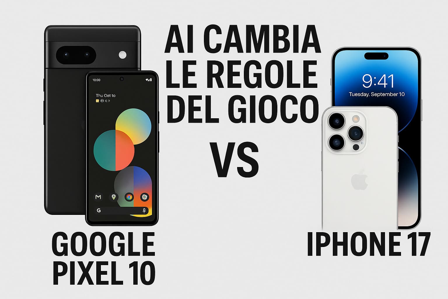 Google Pixel 10 contro iPhone 17: l’AI cambia le regole del gioco