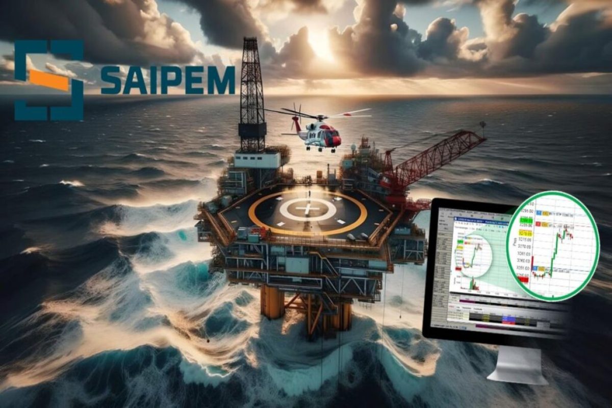 piattaforma Saipem e logo