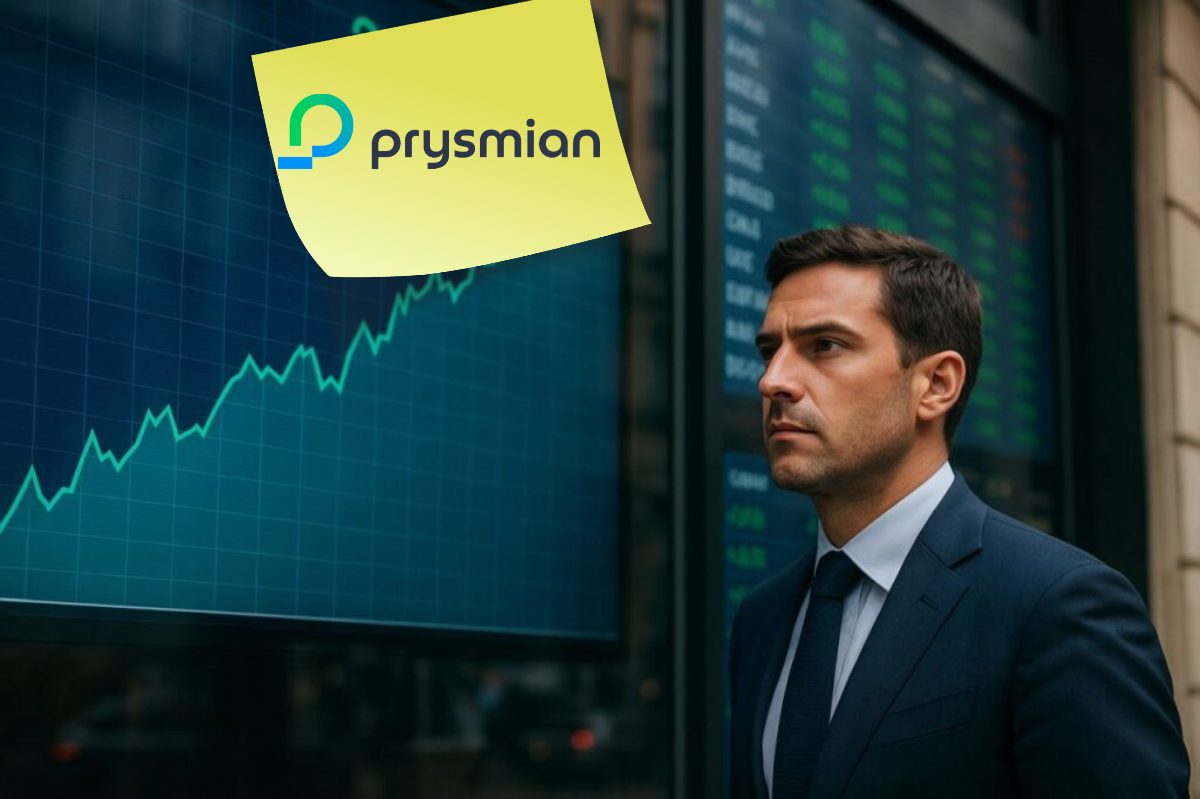 logo di Prysmian su un post-it