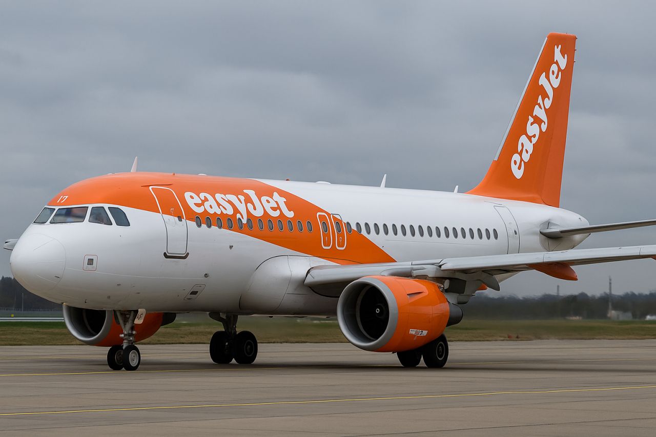 un aereo di linea easyjet