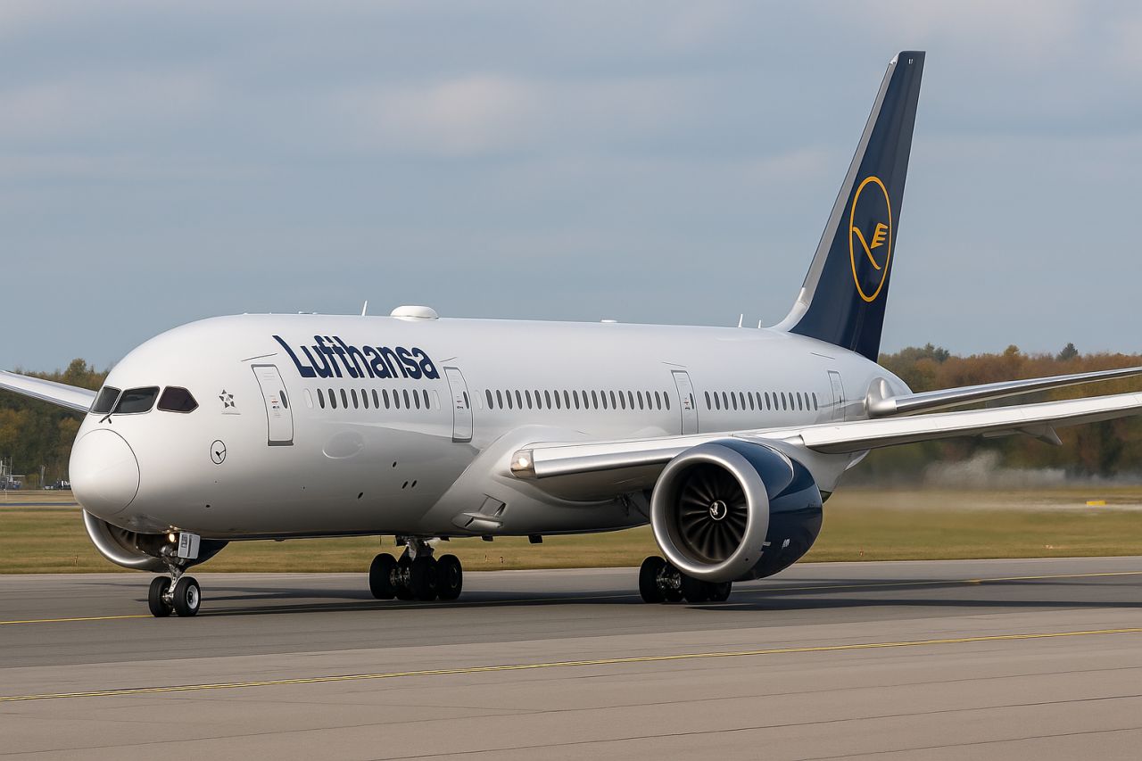 un aereo di linea della compagnia tedesca Lufthansa