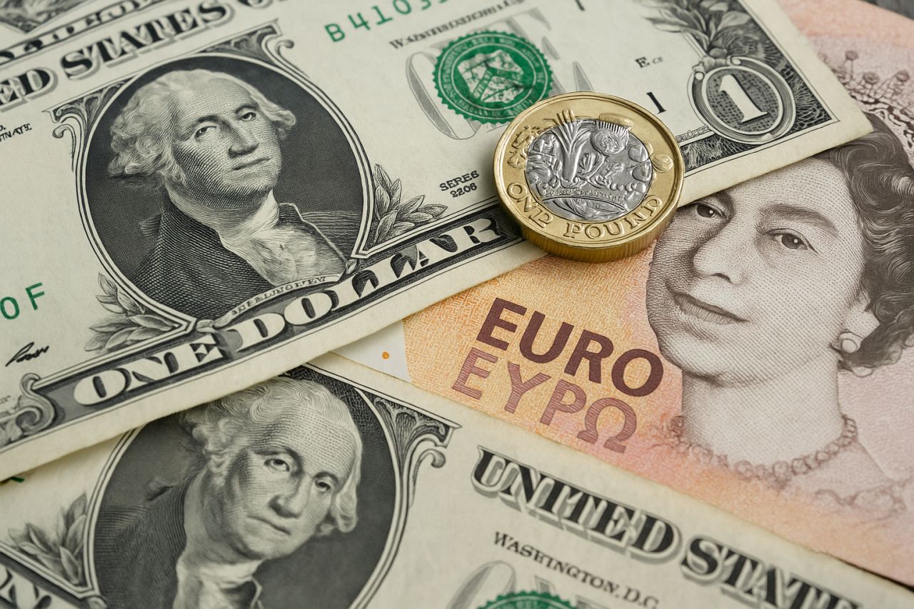 Alcune banconote tra dollari e sterline