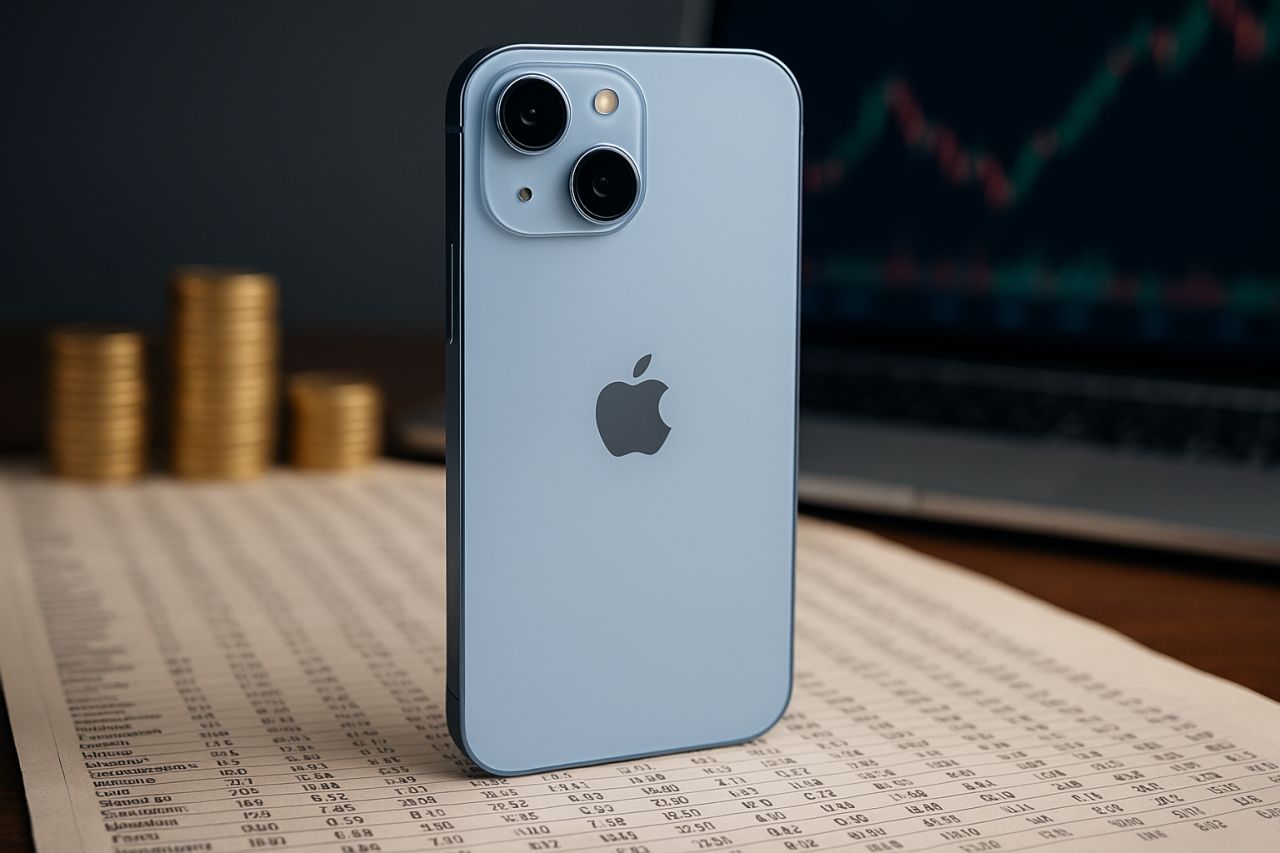 Un iPhone su un tavolo