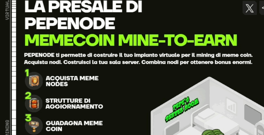 pepenode, pepe. meme coin, memecoin, crypto, cripto, criptovalute, mining meme coin