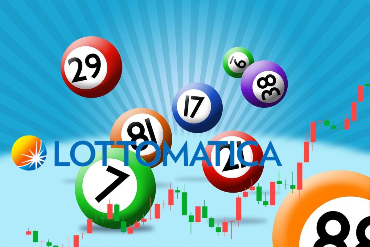 numeri del lotto e logo Lottomatica
