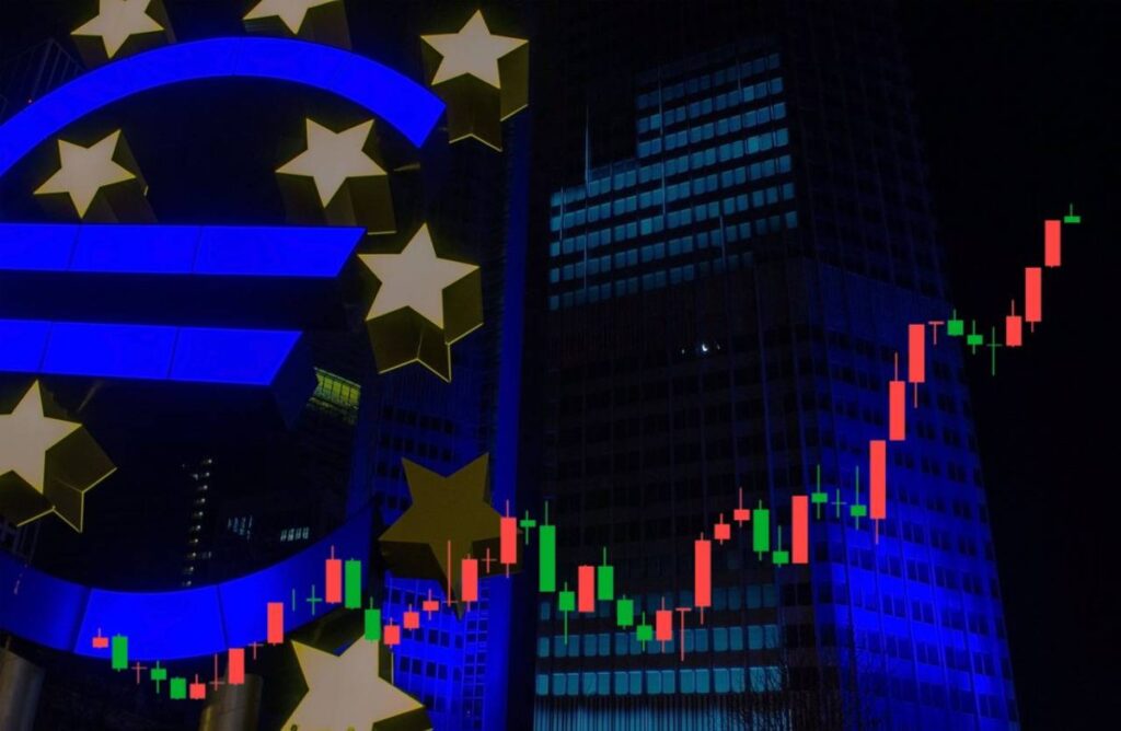 insegna con Euro e palazzo