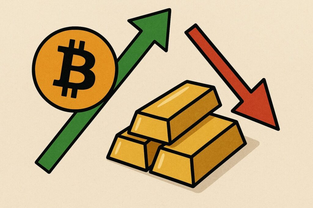 Bitcoin, oro, prezzo oro, prezzo Bitcoin, valore oro, valore bitcoin, crypto, criptovalute, prezzo record oro, prezzo record bitcoin